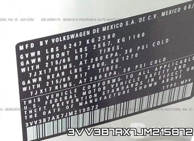 3VV3B7AX7JM215872 фото 10