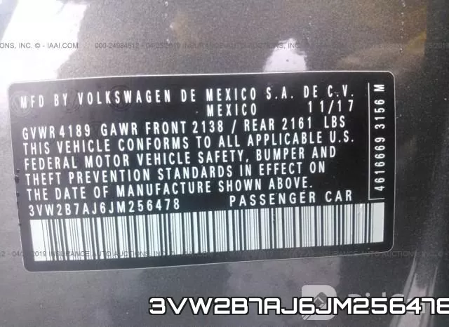 3VW2B7AJ6JM256478 фото 10