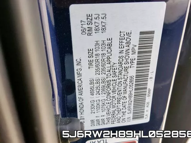 5J6RW2H89HL052856 фото 2