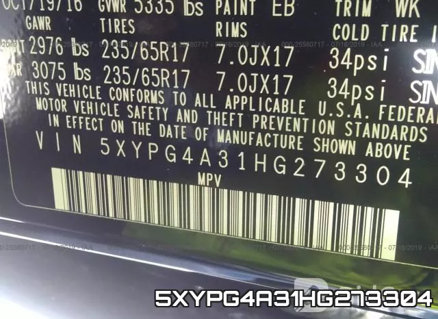 5XYPG4A31HG273304 фото 10