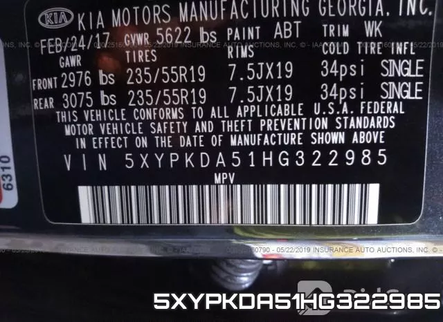 5XYPKDA51HG322985 фото 10