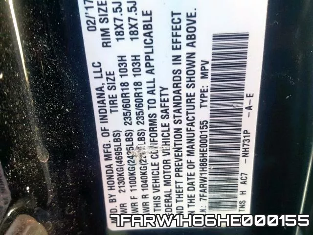 7FARW1H86HE000155 фото 2