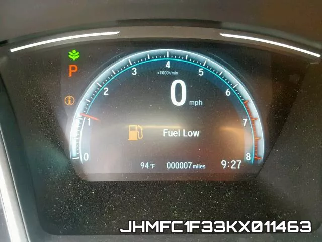 JHMFC1F33KX011463 фото 9