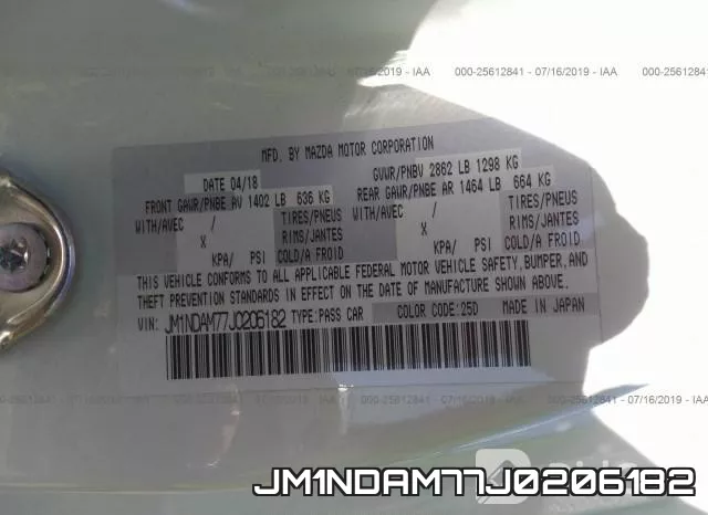 JM1NDAM77J0206182 фото 10