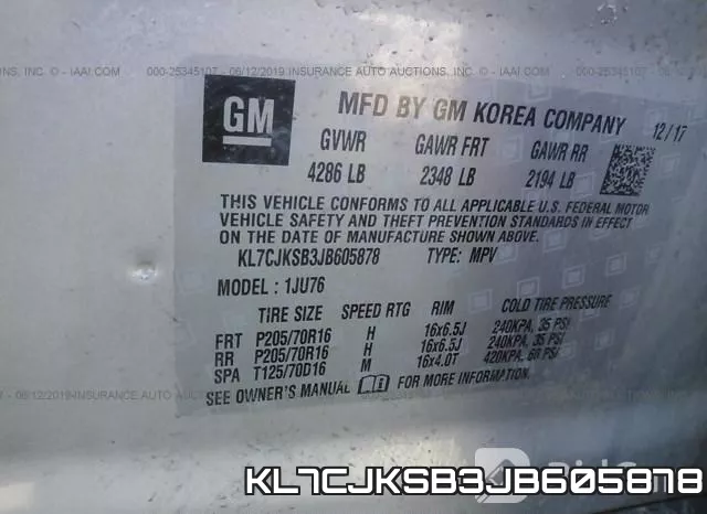 KL7CJKSB3JB605878 фото 10