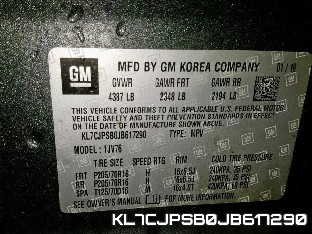 KL7CJPSB0JB617290 фото 2