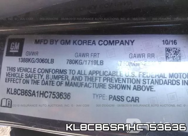 KL8CB6SA1HC753636 фото 10