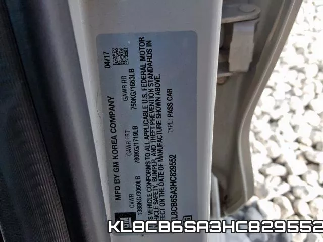 KL8CB6SA3HC829552 фото 2