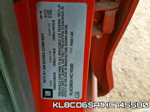 KL8CD6SA1HC745580 фото 2