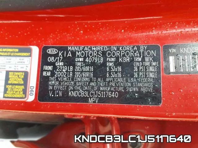 KNDCB3LC1J5117640 фото 2