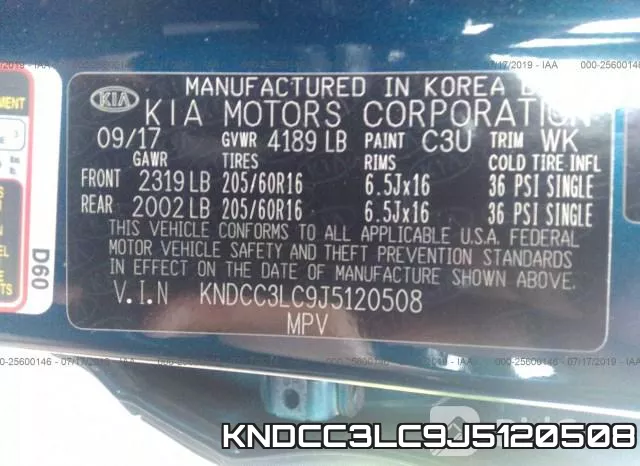 KNDCC3LC9J5120508 фото 10