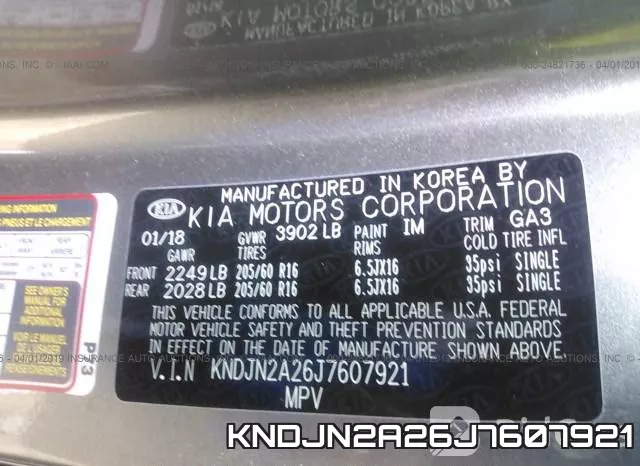 KNDJN2A26J7607921 фото 10