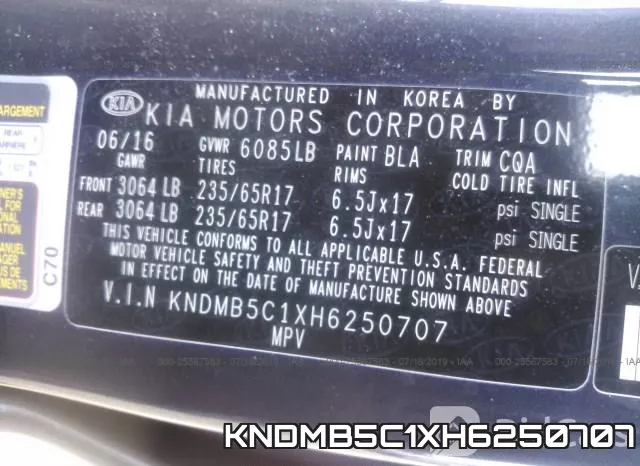 KNDMB5C1XH6250707 фото 10