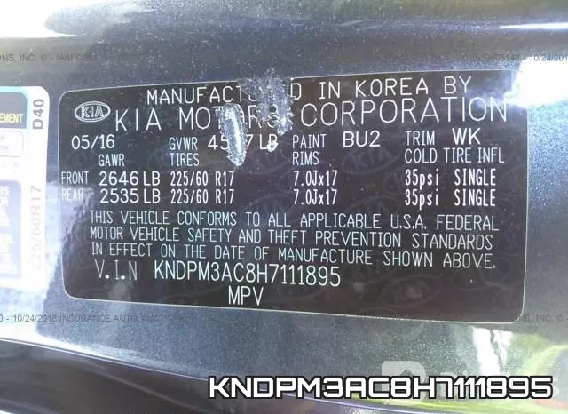 KNDPM3AC8H7111895 фото 10