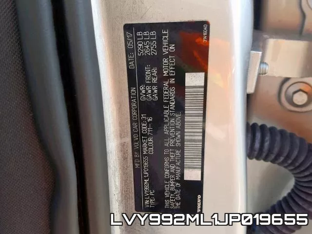 LVY992ML1JP019655 фото 2