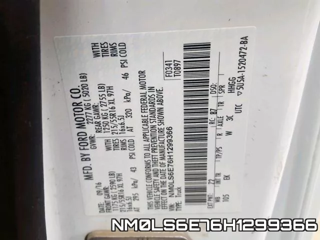 NM0LS6E76H1299366 фото 2