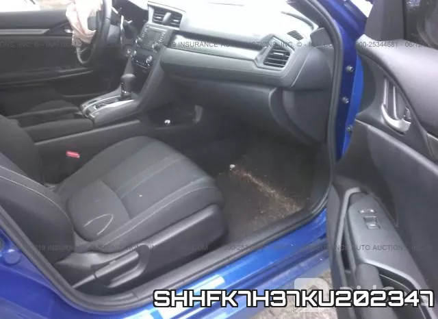 SHHFK7H37KU202347 фото 6