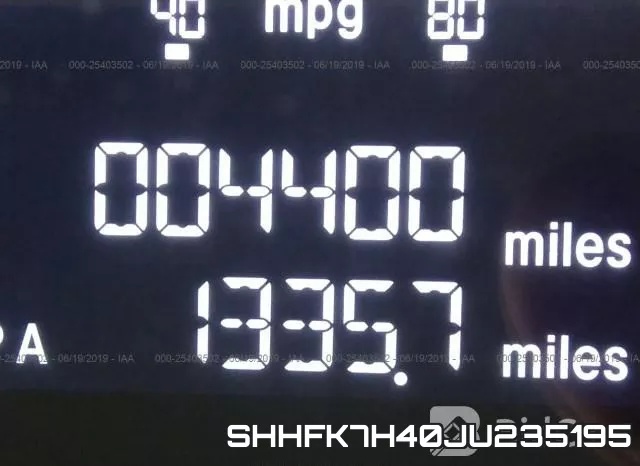 SHHFK7H40JU235195 фото 8