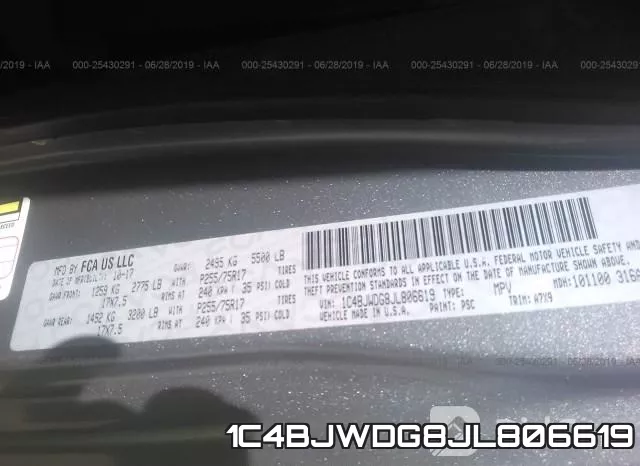1C4BJWDG8JL806619 фото 10