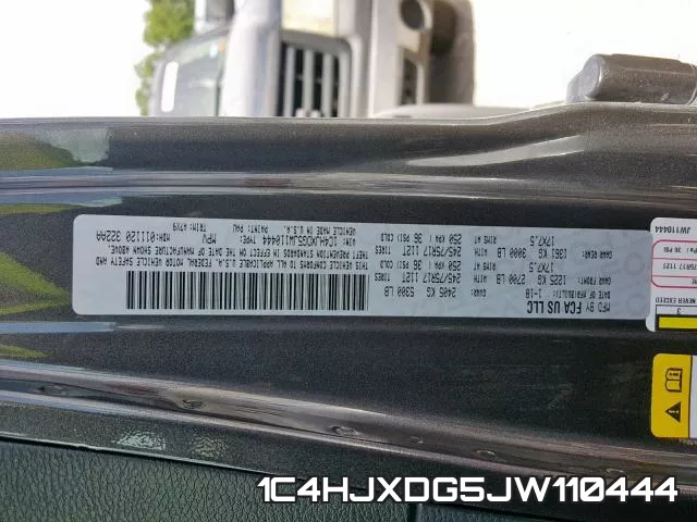 1C4HJXDG5JW110444 фото 2