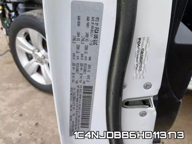 1C4NJDBB6HD113173 фото 2
