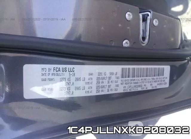 1C4PJLLNXKD208032 фото 10