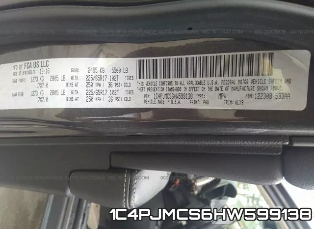 1C4PJMCS6HW599138 фото 10
