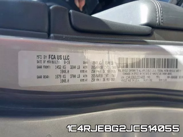 1C4RJEBG2JC514055 фото 2