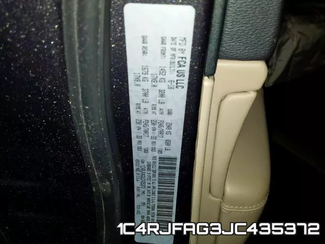 1C4RJFAG3JC435372 фото 2