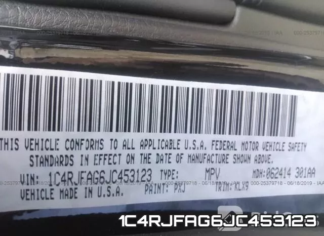 1C4RJFAG6JC453123 фото 10