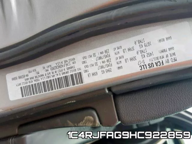 1C4RJFAG9HC922859 фото 2