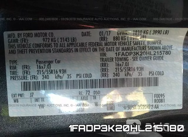 1FADP3K20HL215780 фото 10