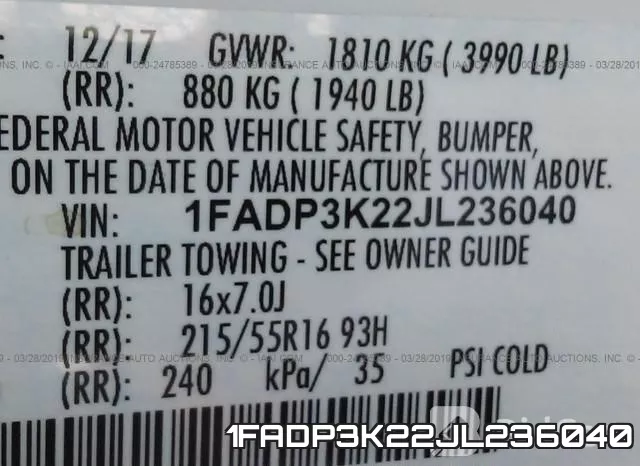 1FADP3K22JL236040 фото 10