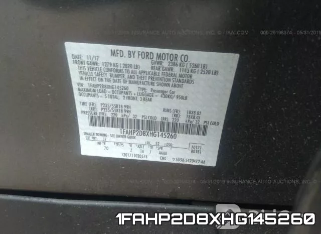 1FAHP2D8XHG145260 фото 9