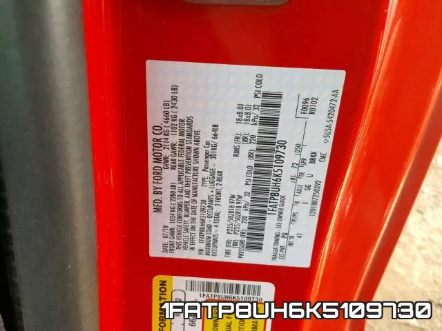 1FATP8UH6K5109730 фото 2