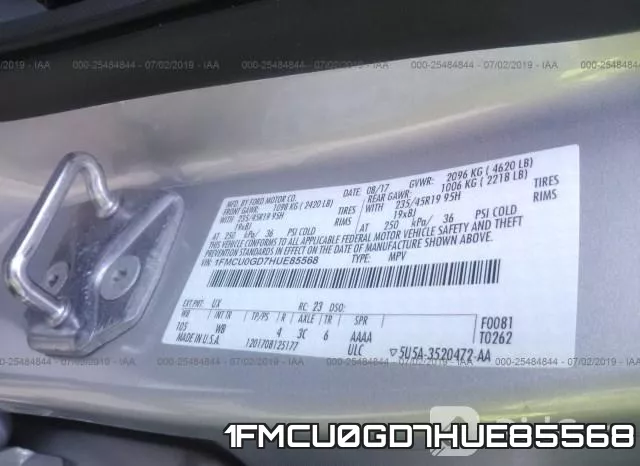 1FMCU0GD7HUE85568 фото 10