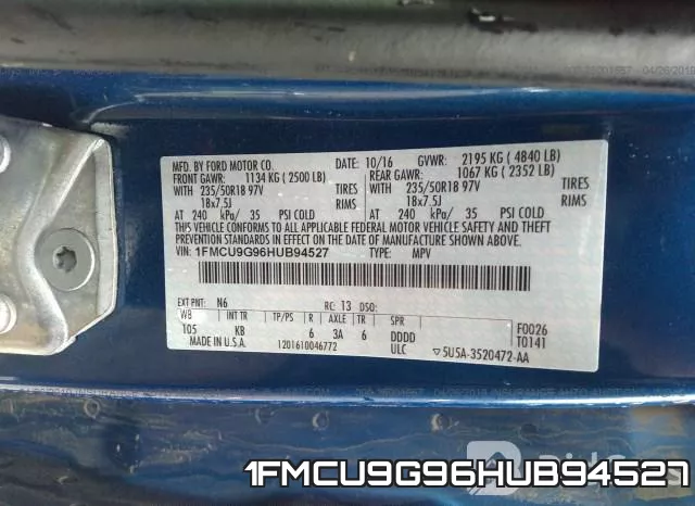 1FMCU9G96HUB94527 фото 10