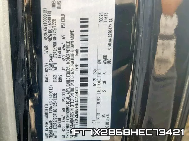 1FT7X2B68HEC73421 фото 2