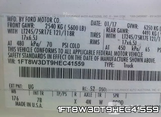 1FT8W3DT9HEC41559 фото 10