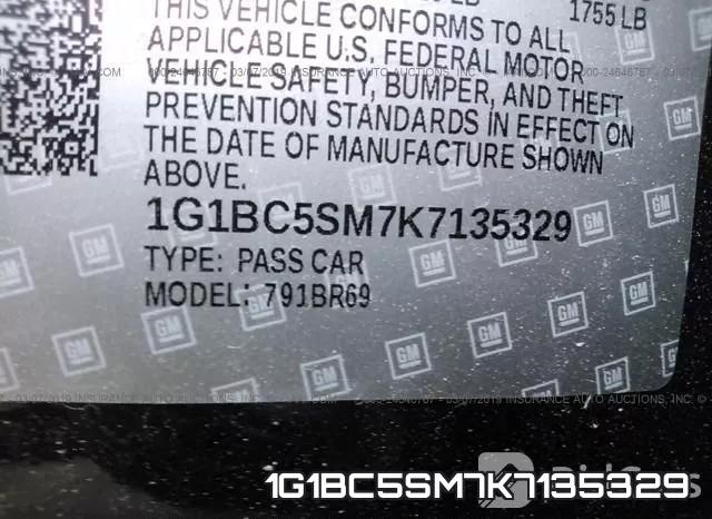 1G1BC5SM7K7135329 фото 10