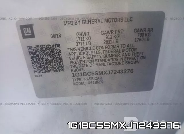 1G1BC5SMXJ7243376 фото 10