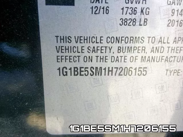 1G1BE5SM1H7206155 фото 2