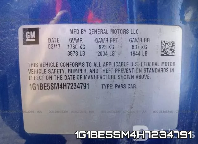 1G1BE5SM4H7234791 фото 10