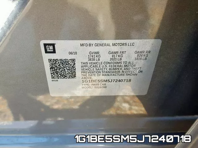 1G1BE5SM5J7240718 фото 2