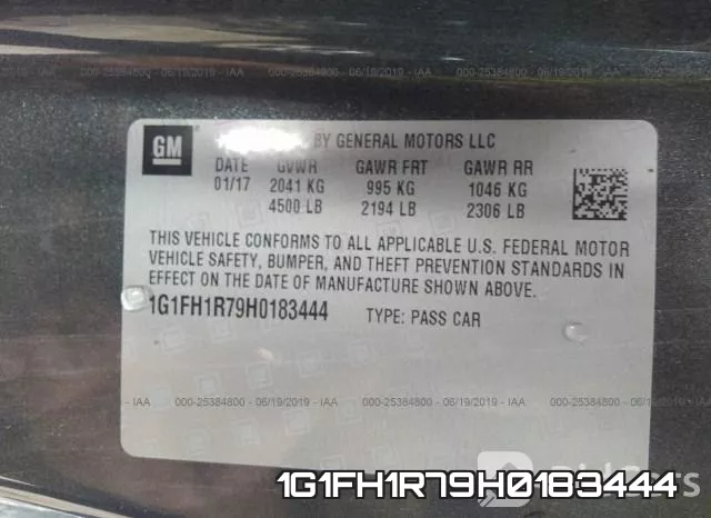 1G1FH1R79H0183444 фото 10