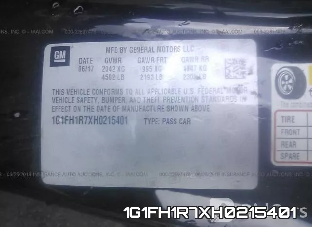 1G1FH1R7XH0215401 фото 10