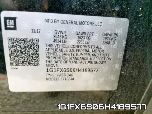 1G1FX6S06H4189577 фото 2