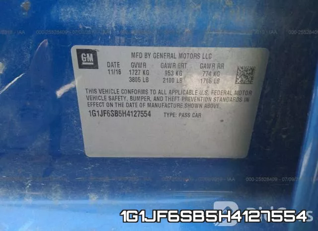 1G1JF6SB5H4127554 фото 10