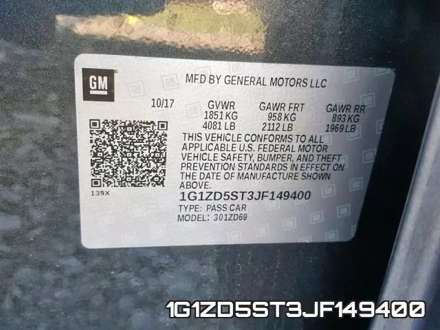1G1ZD5ST3JF149400 фото 2