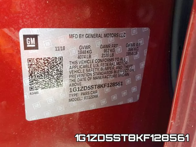 1G1ZD5ST8KF128561 фото 2